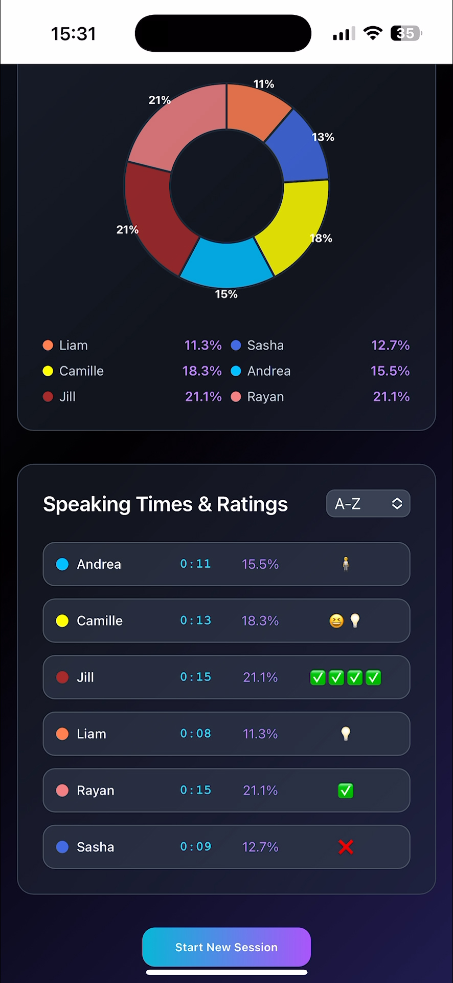 Emoji evaluation in Talking Pillow